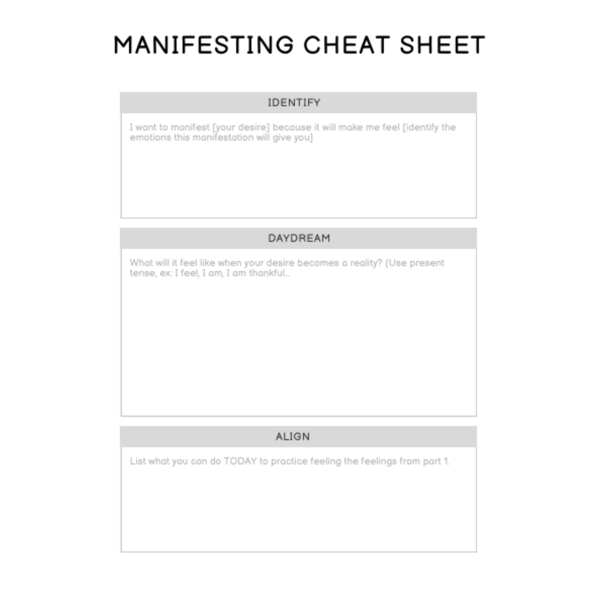 Manifestation Planner Bundle