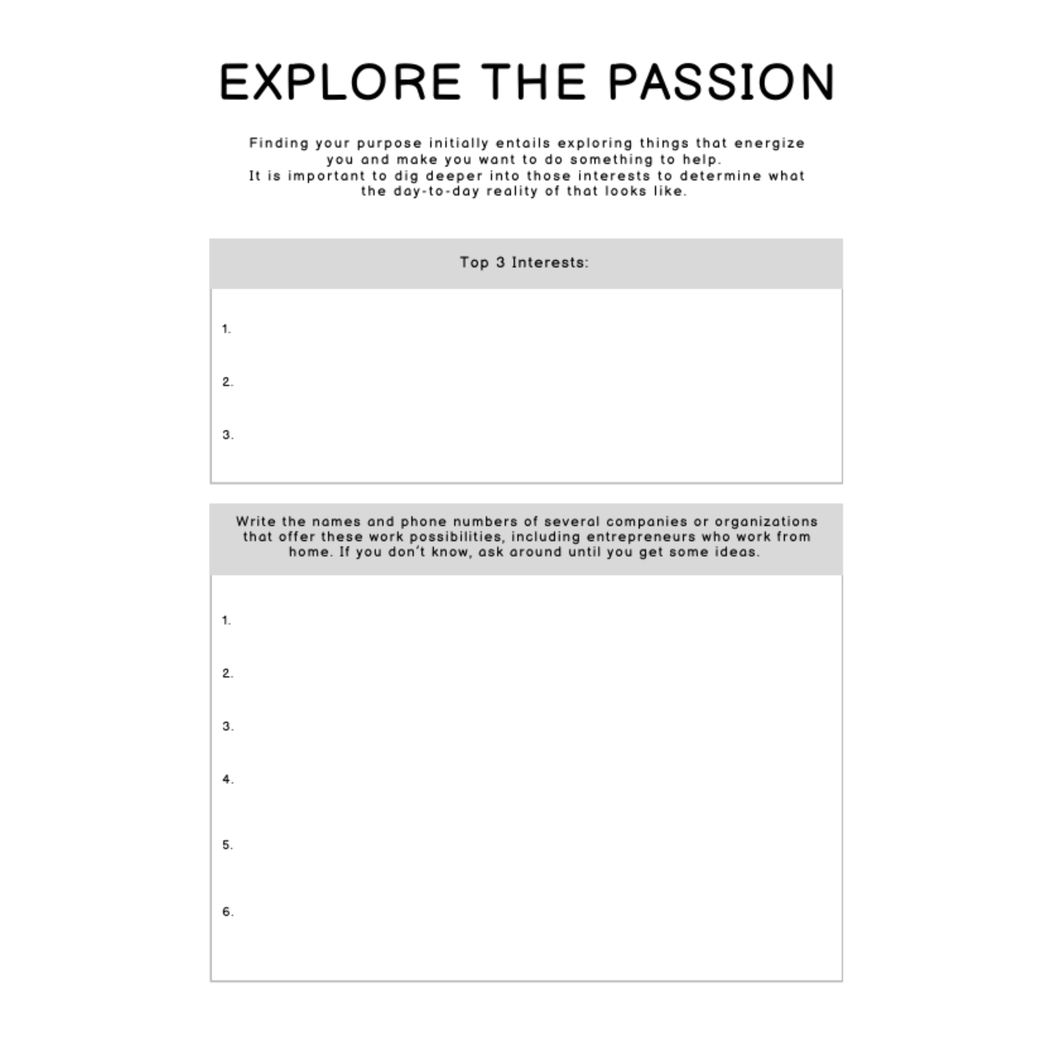 Find your Passion Planner Bundle