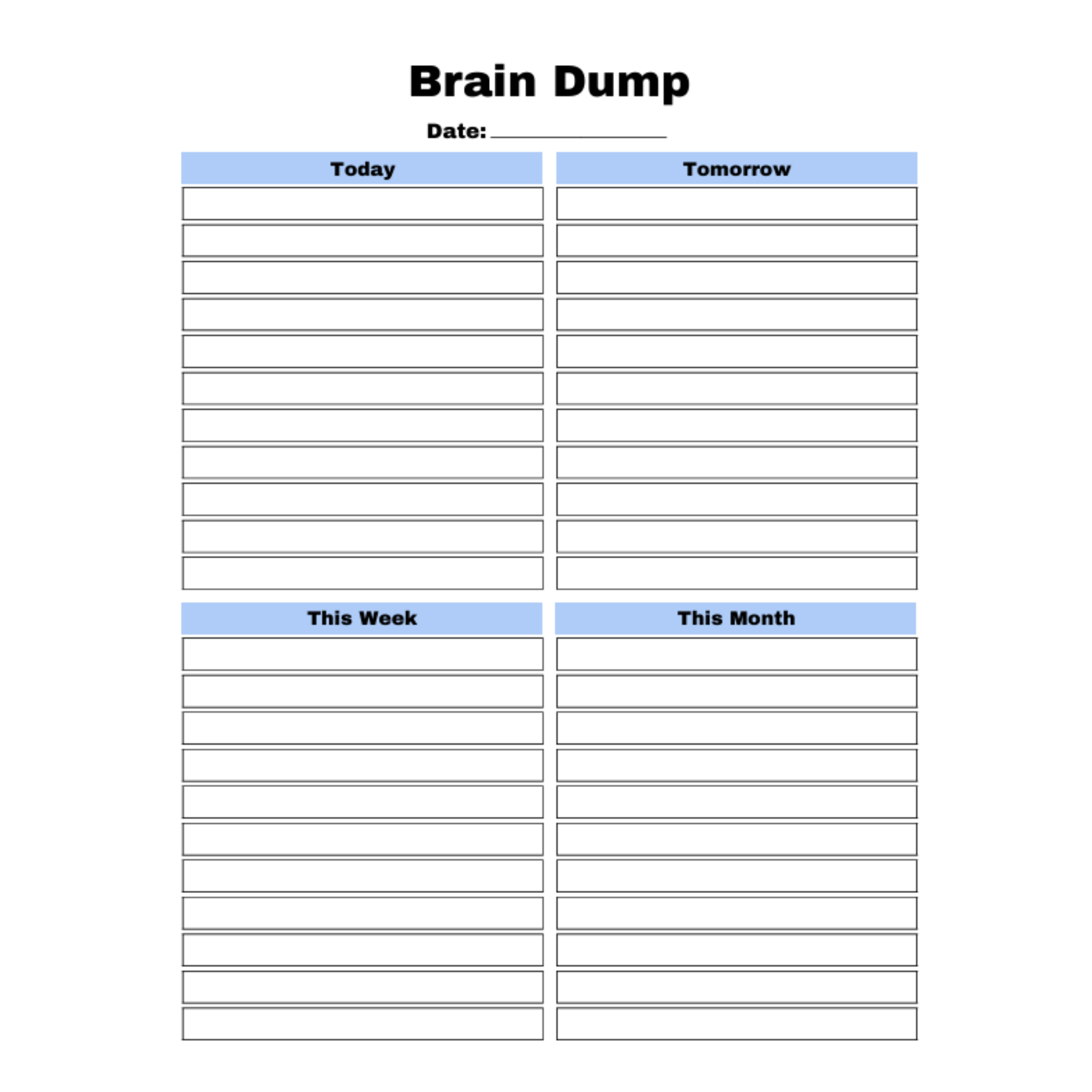 Brain Dump Bundle