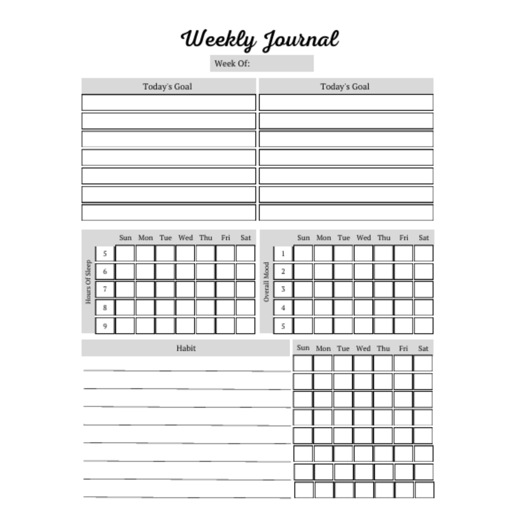 Self Care Planner Bundle 6