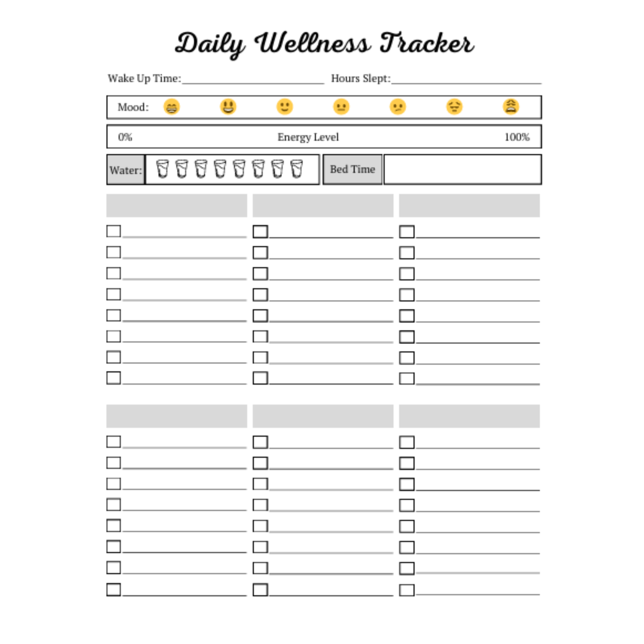 Self Care Planner Bundle 6