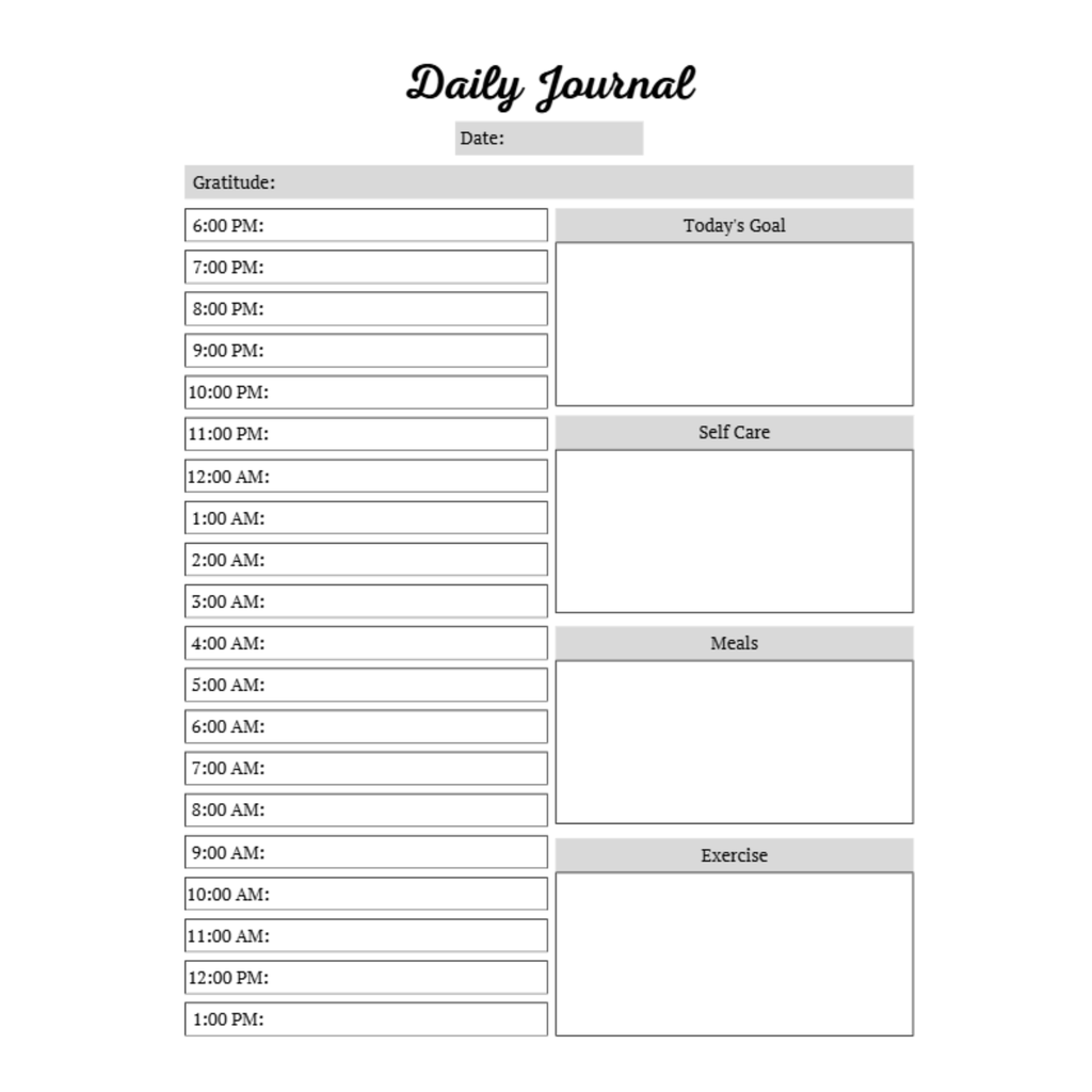 Self Care Planner Bundle 7