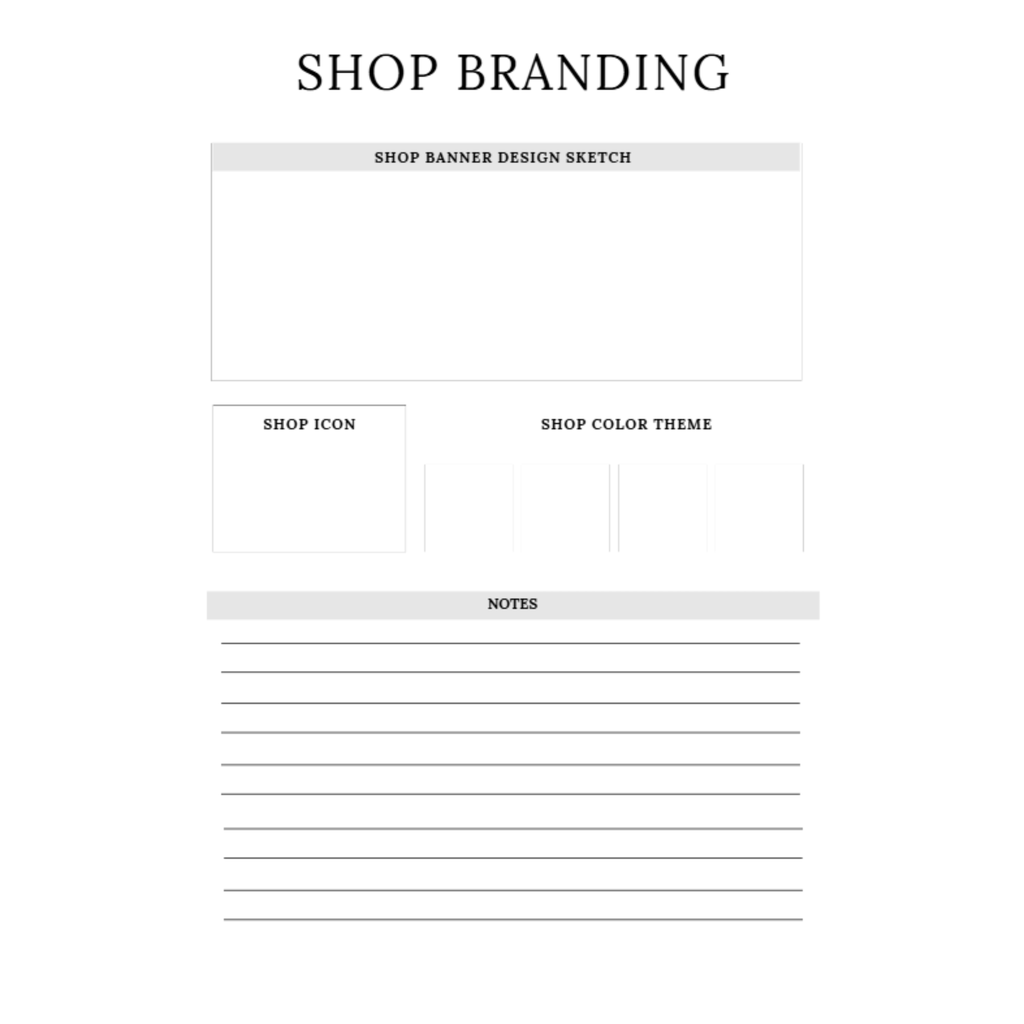 Online Shop Planner Bundle