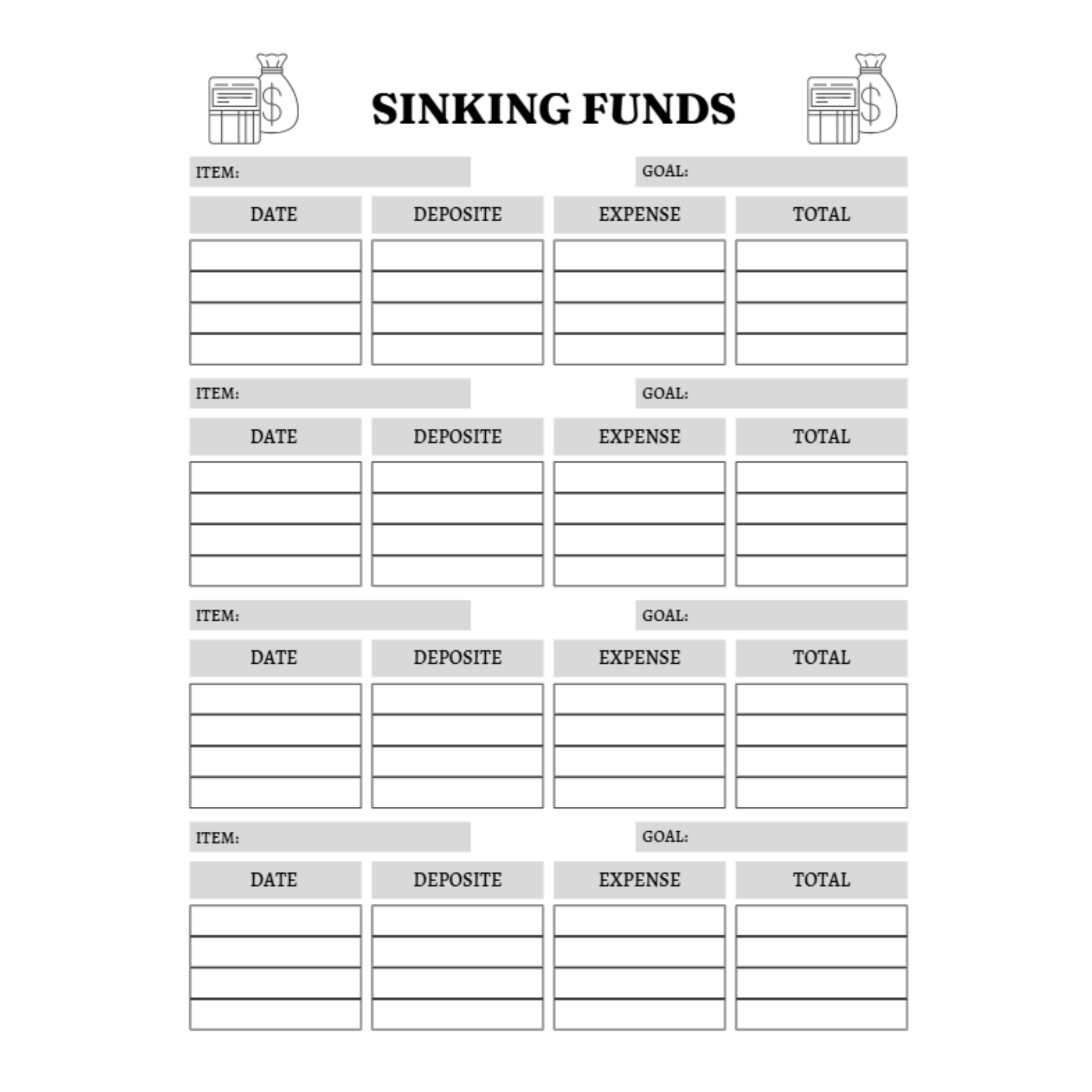 Budget Trackers Planner Bundle