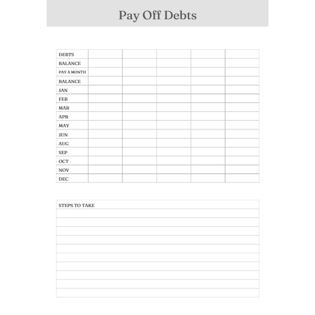 Debt Trackers Bundle