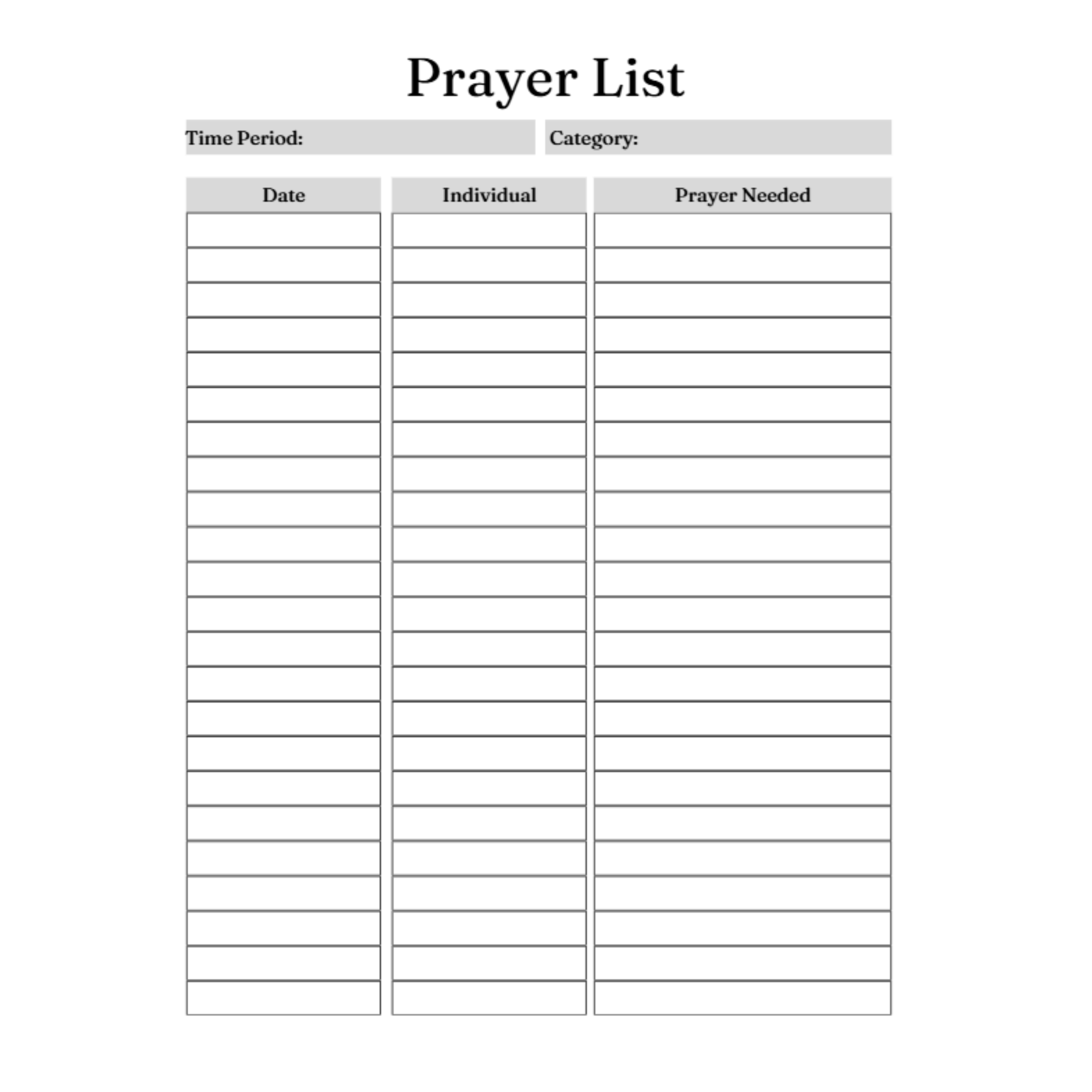 Prayer Journal Bundle 15