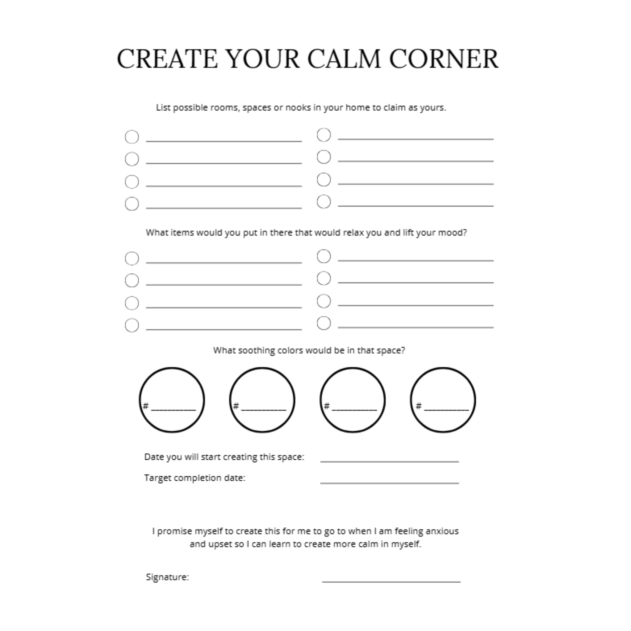 Calming your Mind Journal Bundle
