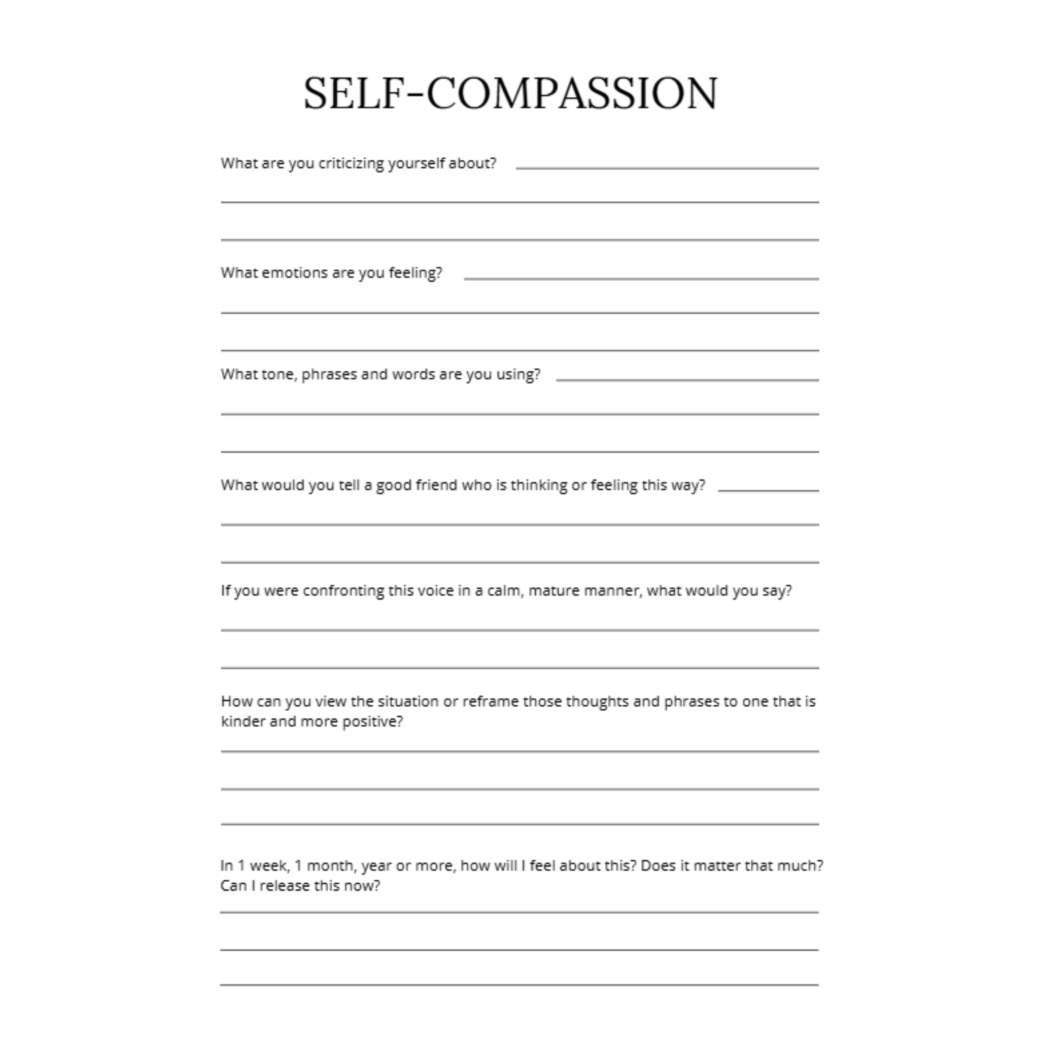 Calming your Mind Journal Bundle