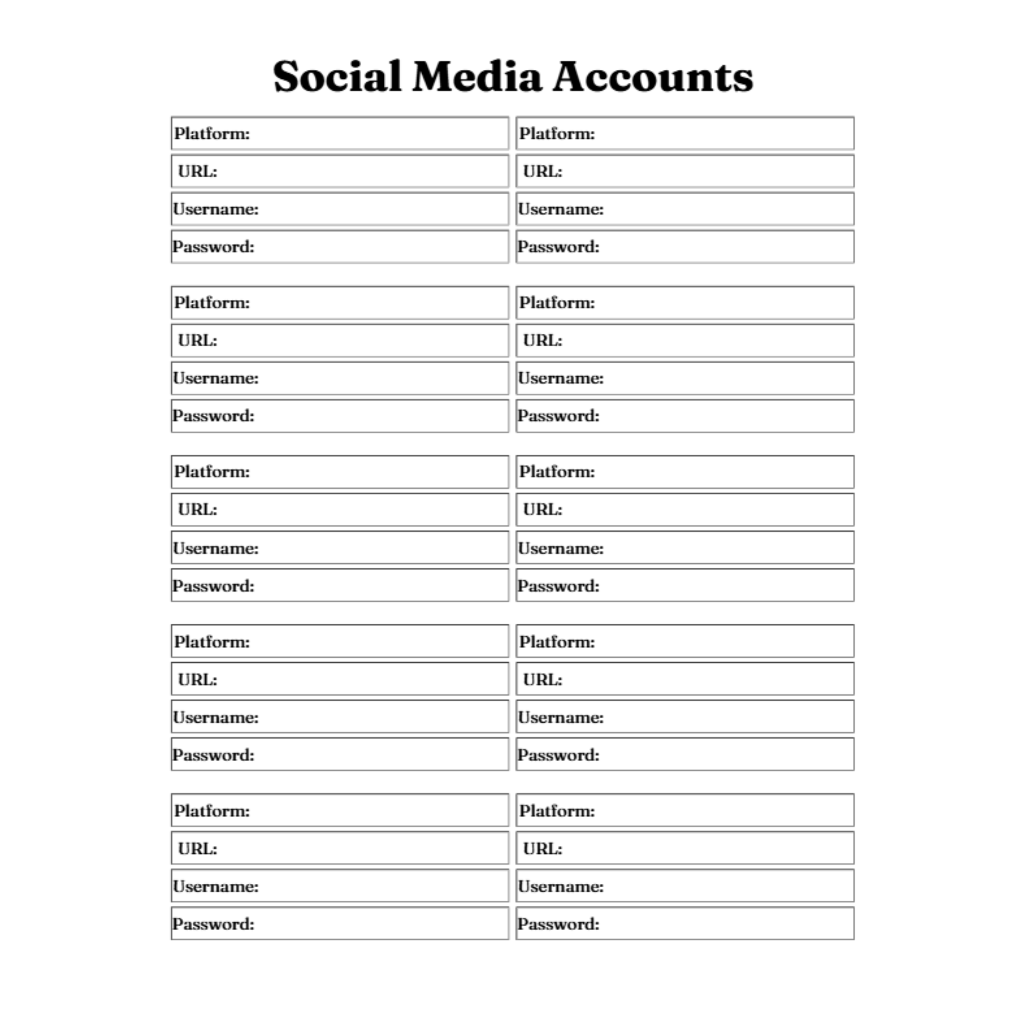 Social Media Post Planner Bundle 18