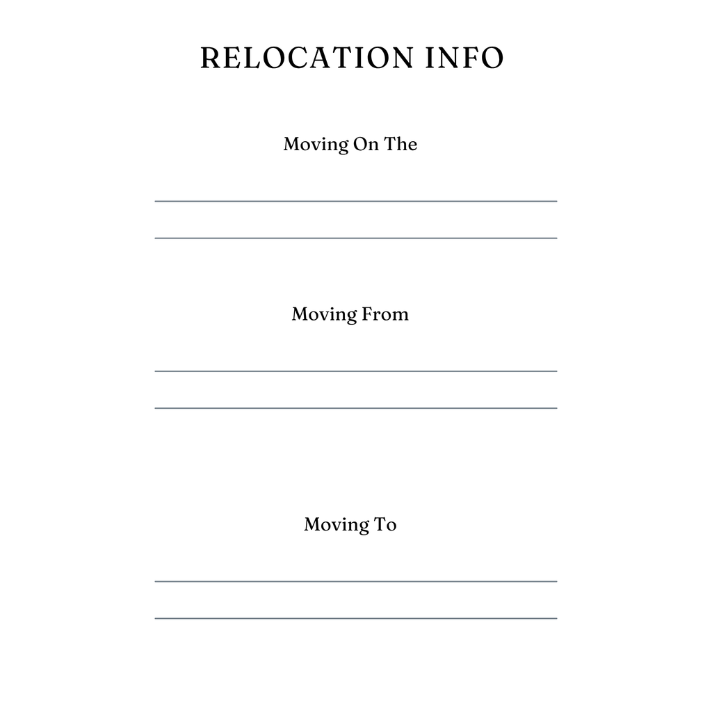 Relocation Planner Bundle
