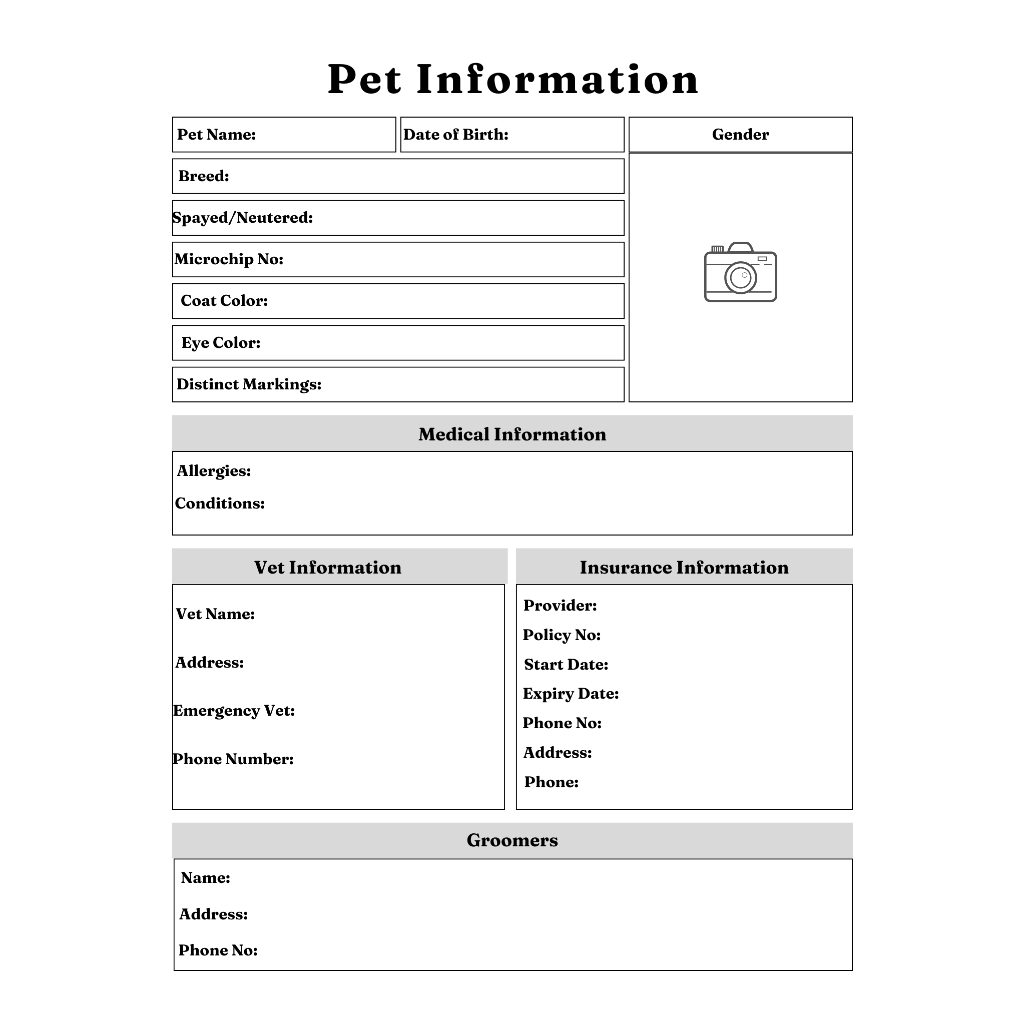 Pet Care Planner Bundle