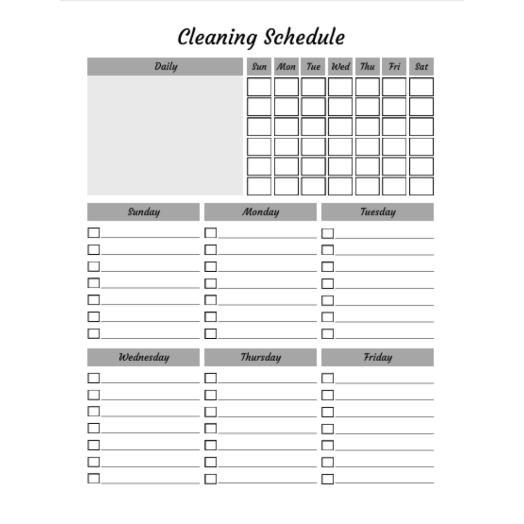 Cleaning Planner Bundle