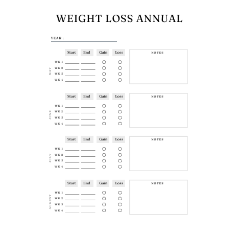 Weight Loss Planner Bundle 28