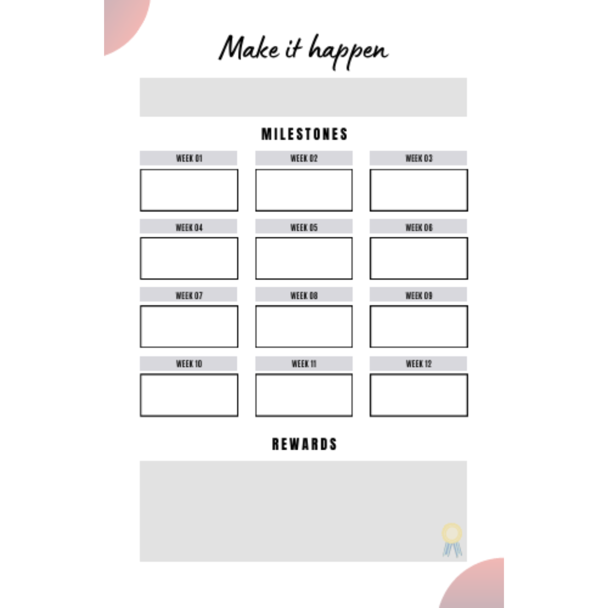 12 Week Weight Loss Planner Bundle