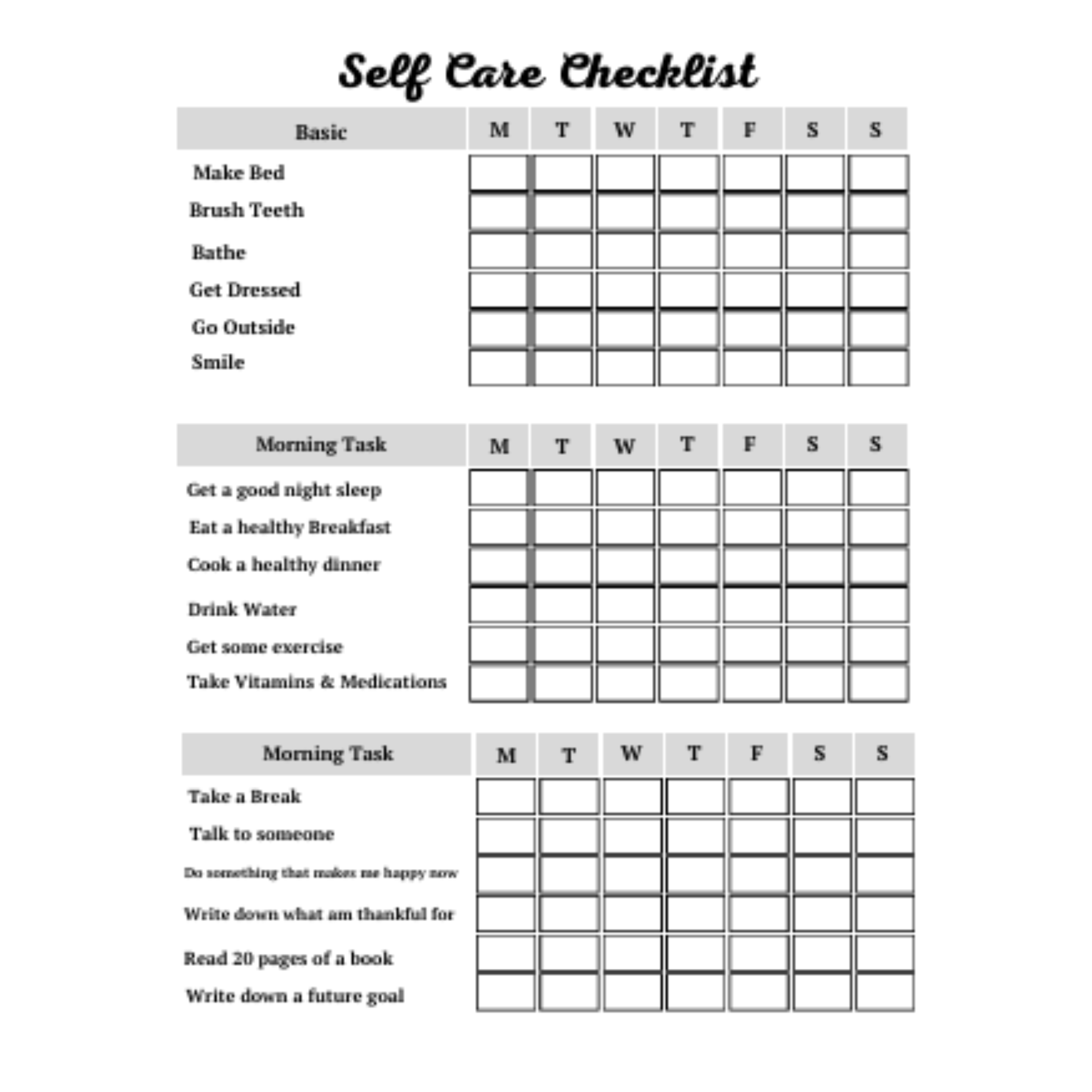 Health & Self Care Planner Bundle