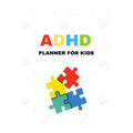 ADHD Printable Planner bundle cover for kids with daily planning pages