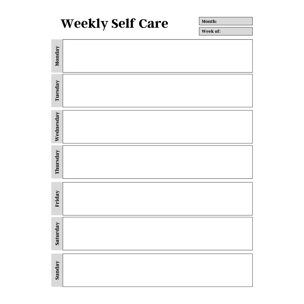 Mental Health & Self Care Planner Bundle