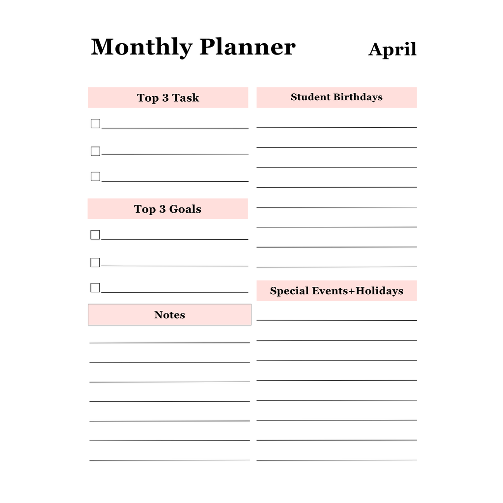 Teacher Planner Bundle