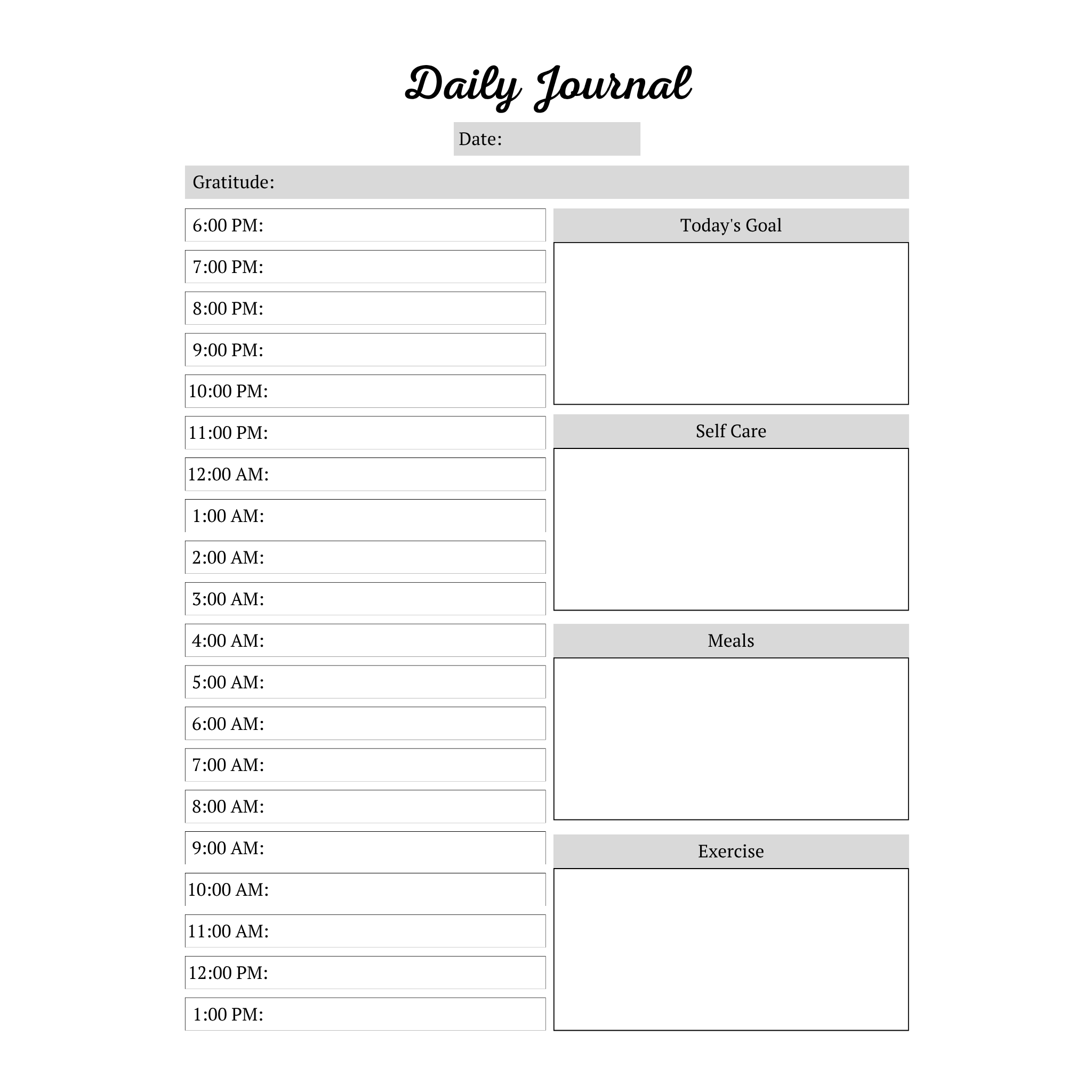 Self Care Planner Bundle