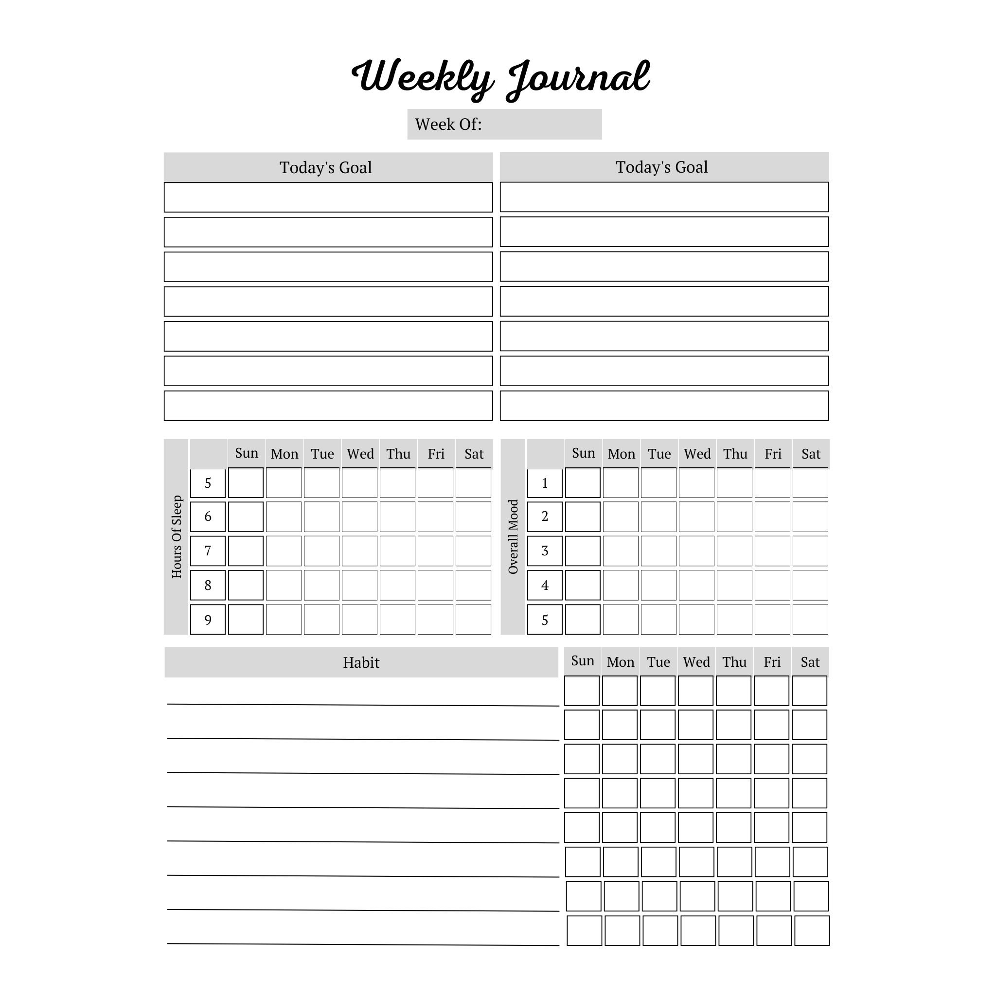Self Care Planner Bundle
