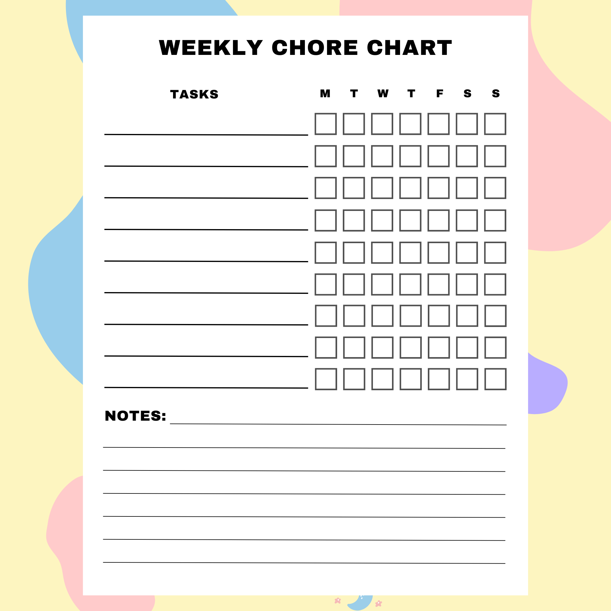 ADHD Cleaning Schedule Bundle with home organization and cleaning planners