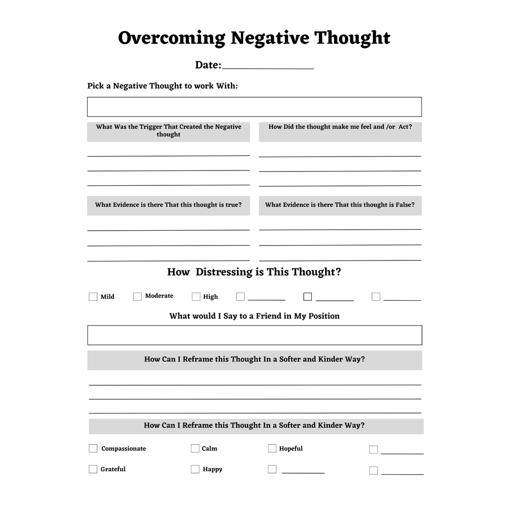 Overcoming Negative Thought Bundle