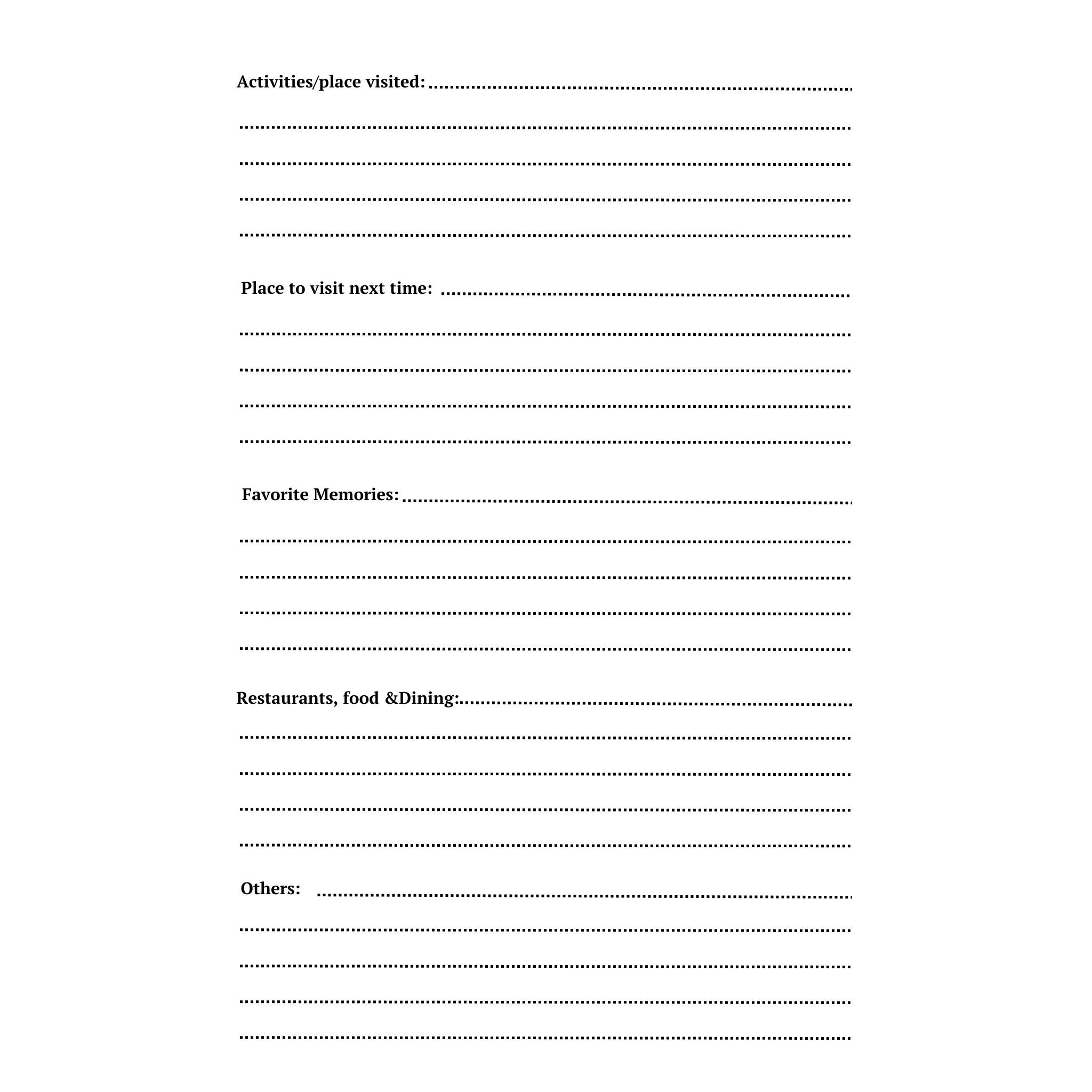 Camping Journal & RV Travel Logbook Bundle