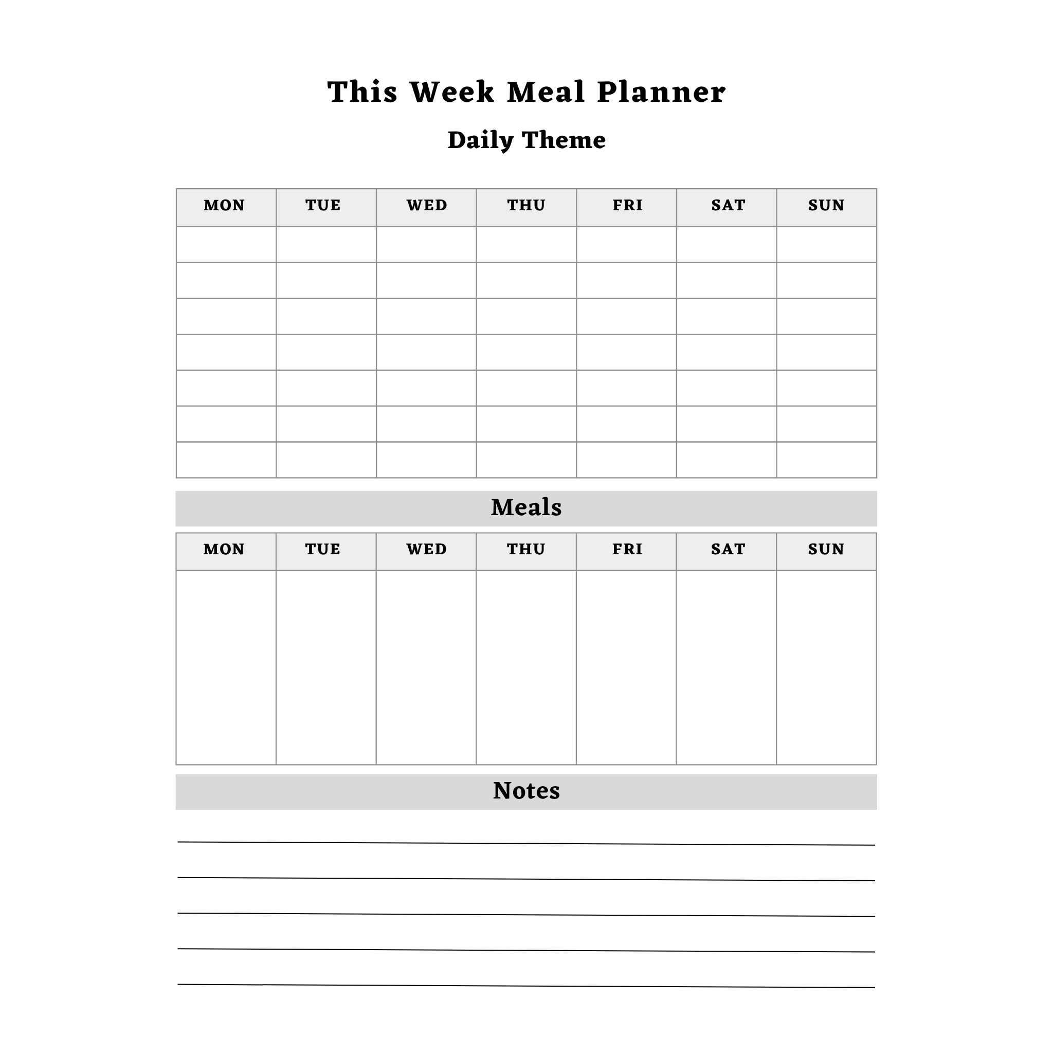 Meal & Pantry Planner Bundle