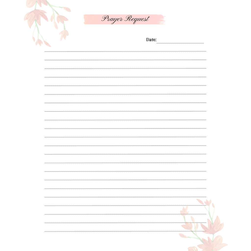 Prayer Request Journal Bundle