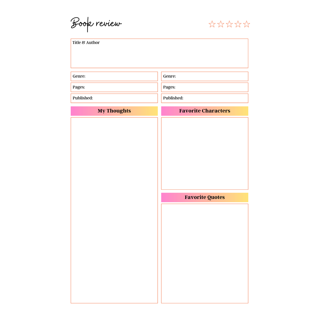 Reading Tracker Bundle