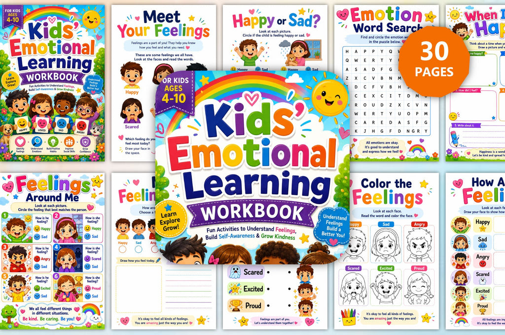 Kids Emotional Learning Workbook