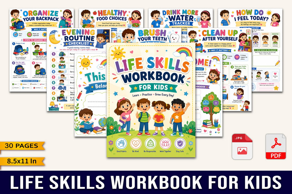 Life Skills For Kids Workbook