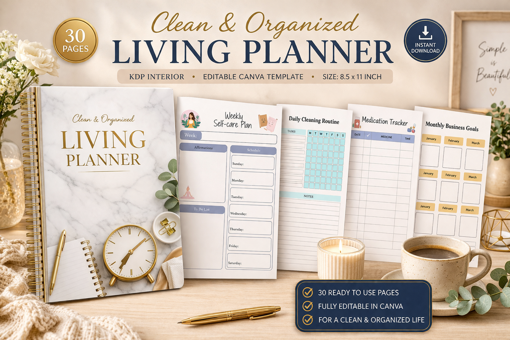 Clean Organized Living Planner