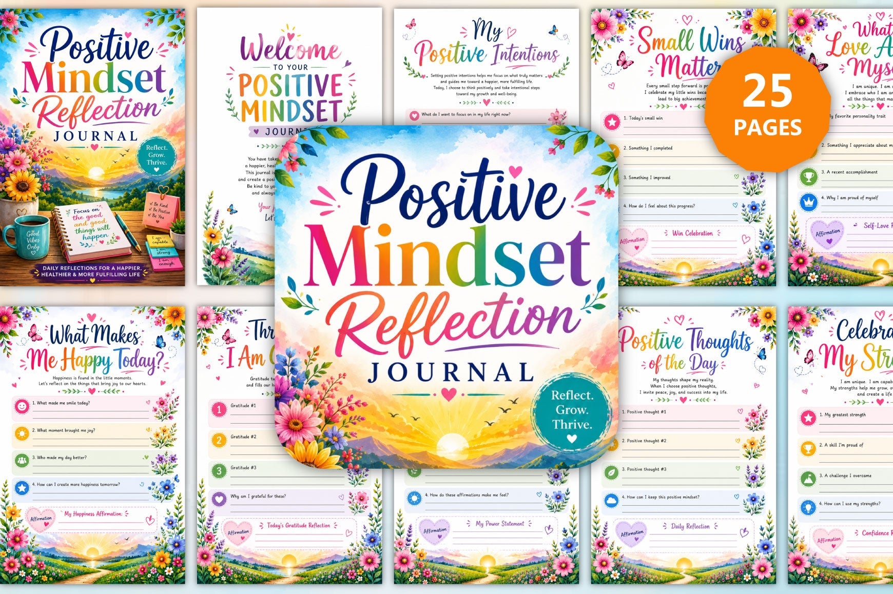 Positive Mindset Reflection Journal