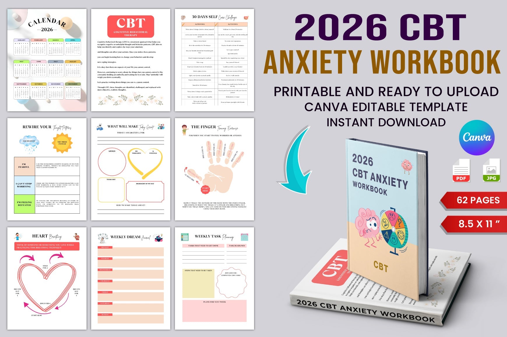 CBT Anxiety Book