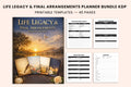 Life Legacy Final Arrangements Planner