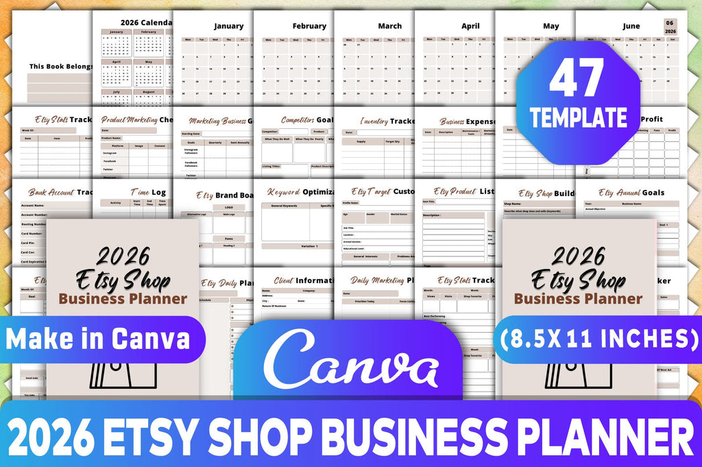 Etsy Shop Business Planner