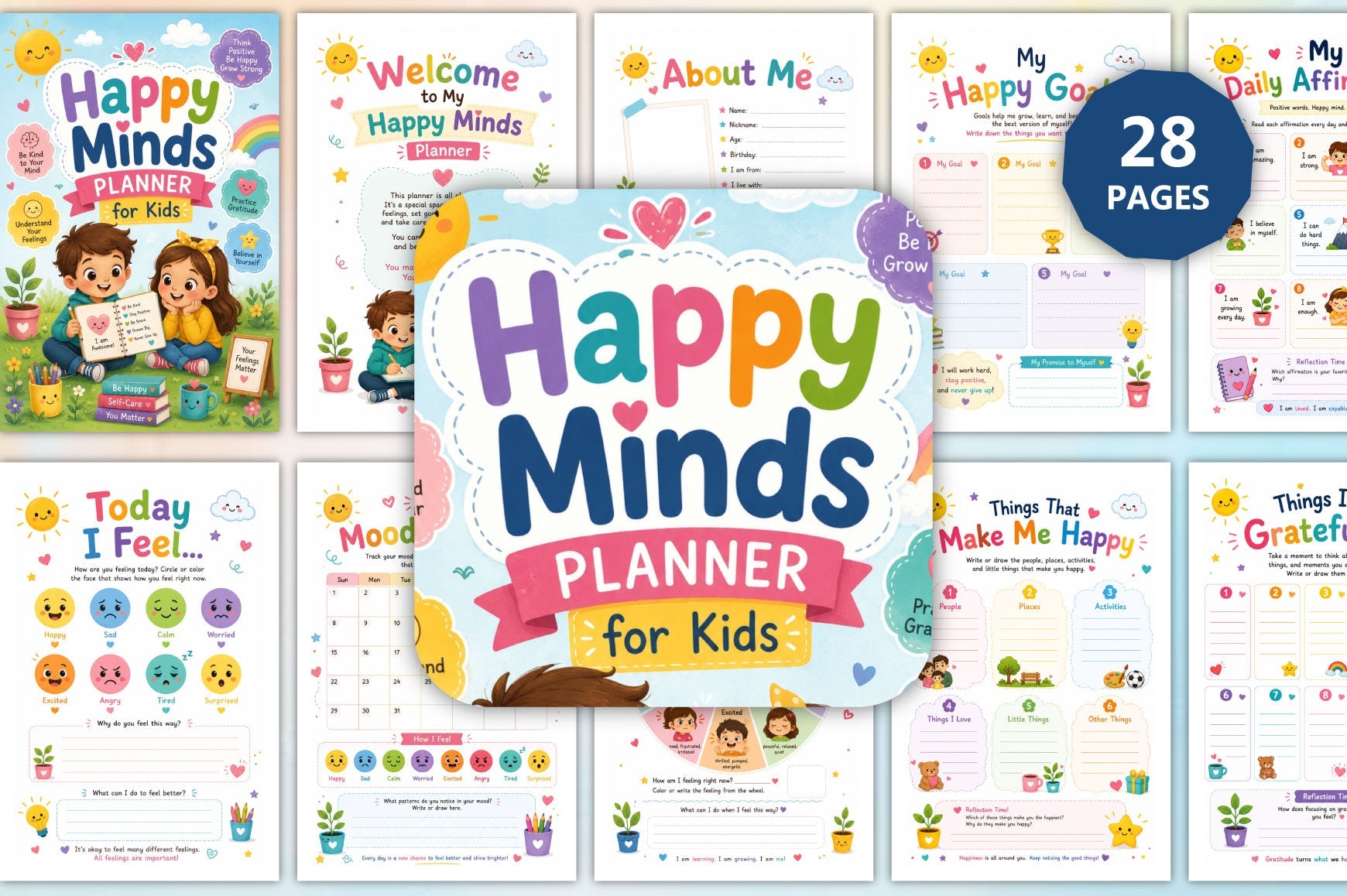 Happy Minds For Kids Planner