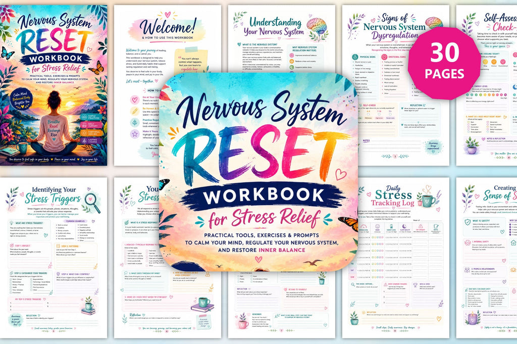 Nervous System Reset For Stress Relief Workbook