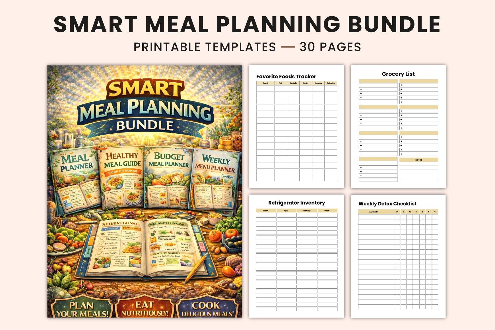 Smart Meal Planning Planner