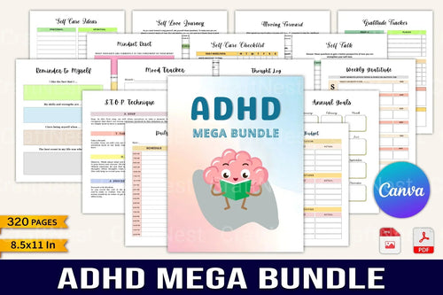 ADHD Mega Comprehensive Insights and Solutions printable ADHD guide cover