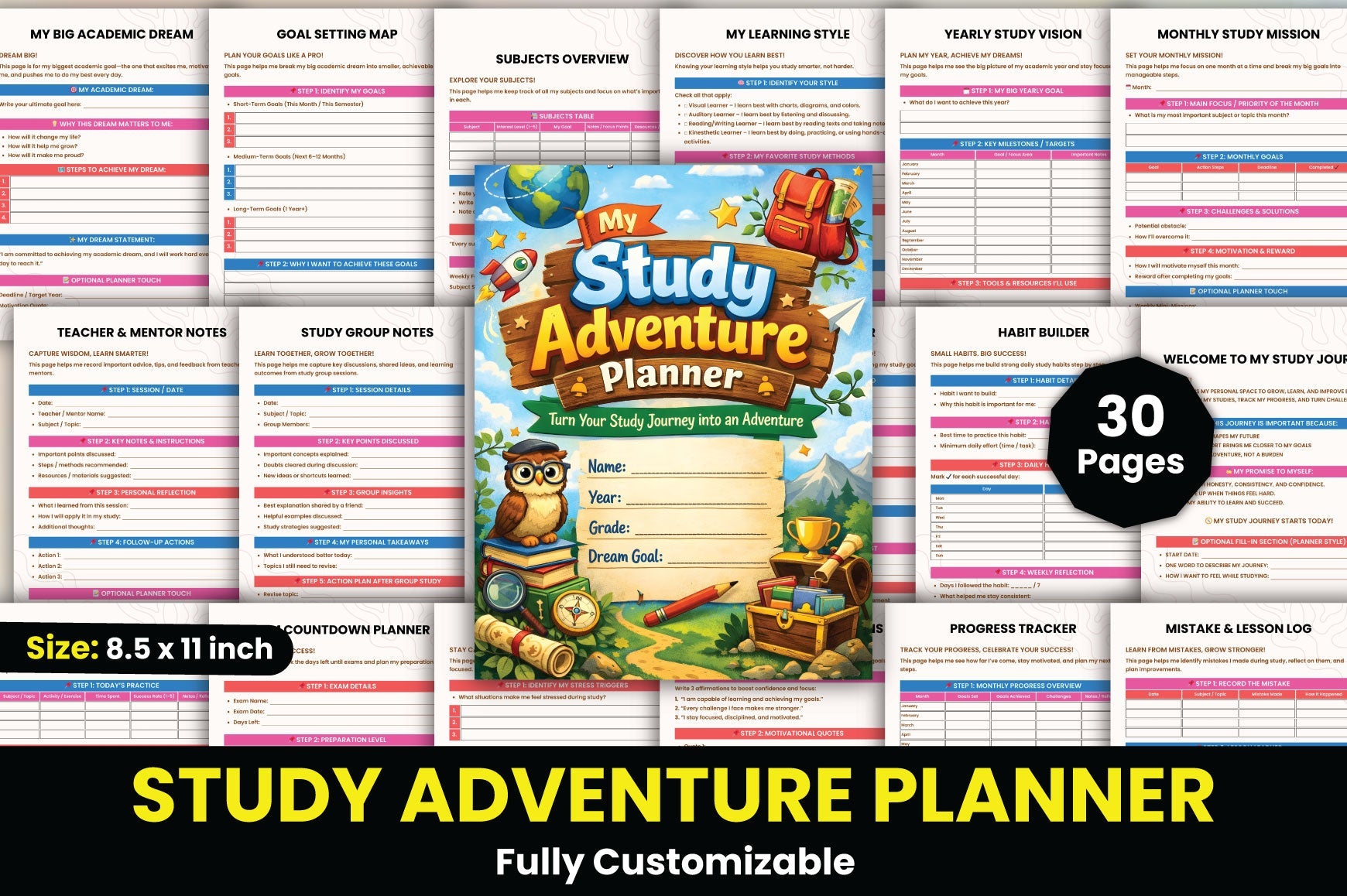 Study Adventure Planner