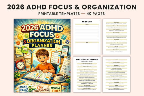 ADHD Focus & Organization Planner Cover