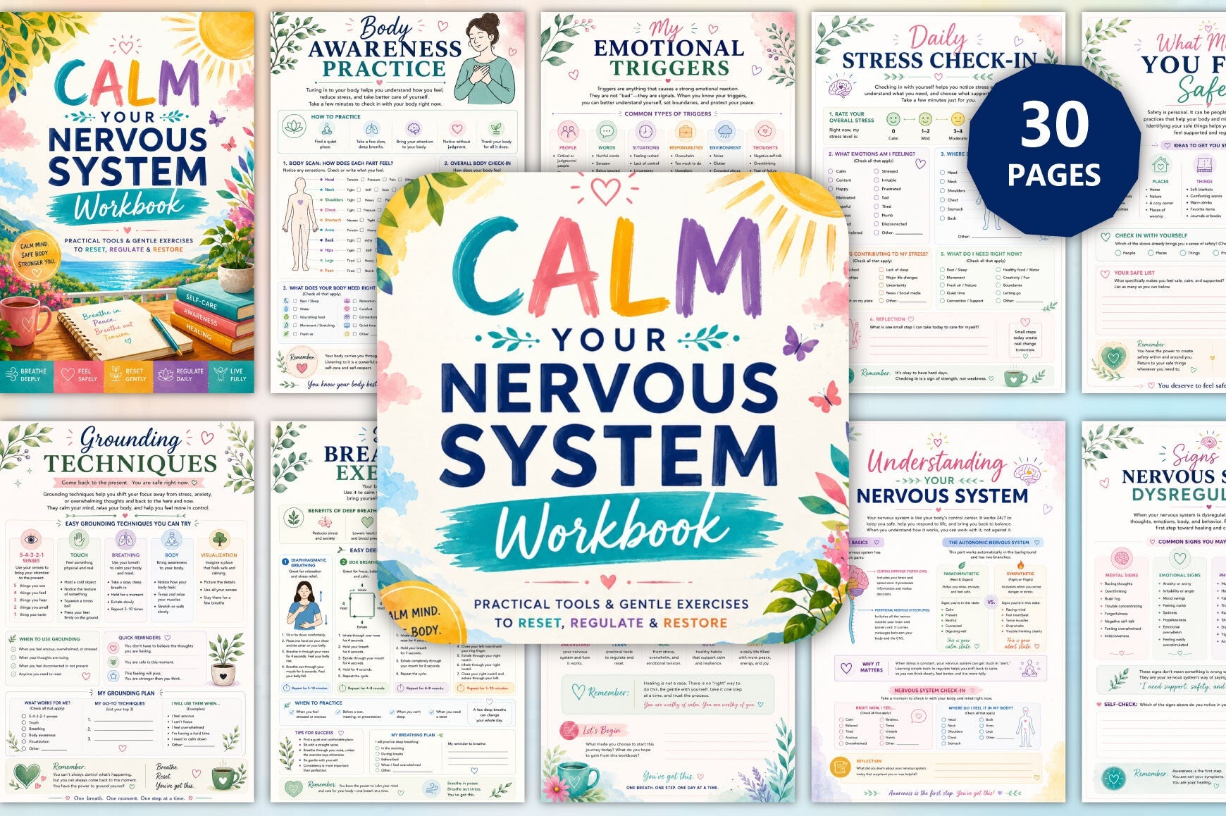 Calm Your Nervous System Workbook