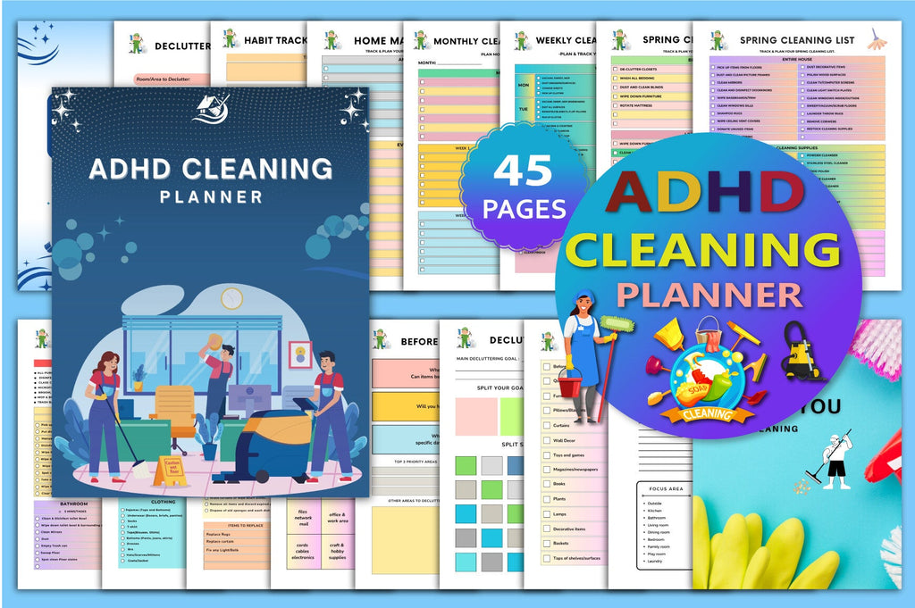 ADHD Cleaning Planner for Effective Organization Cover Preview
