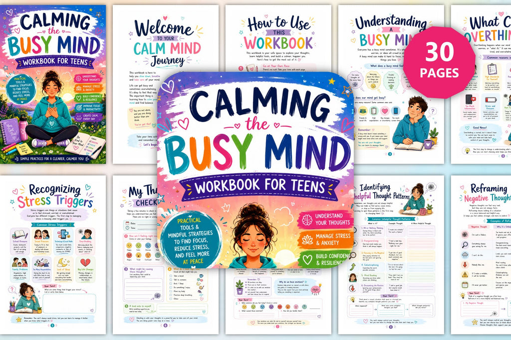 Calming The Busy Mind For Teens Workbook