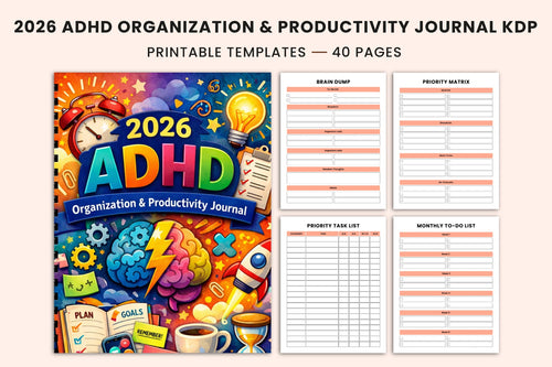 ADHD Organization & Productivity Journal Cover