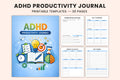 ADHD Productivity Journal printable journal cover