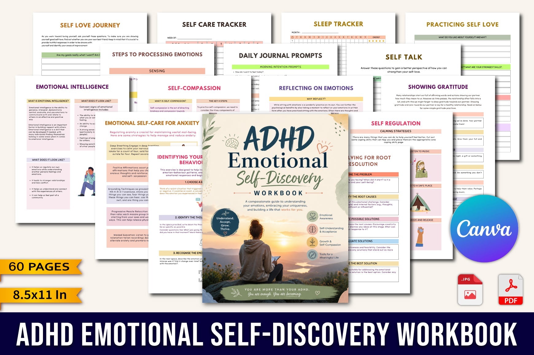 Adhd Emotional Self Discovery Workbook