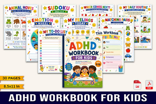 Adhd For Kids Workbook